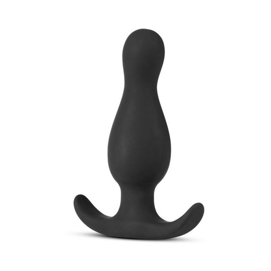 Blush Anal Adventures Platinum Silicone Curve Plug Black1