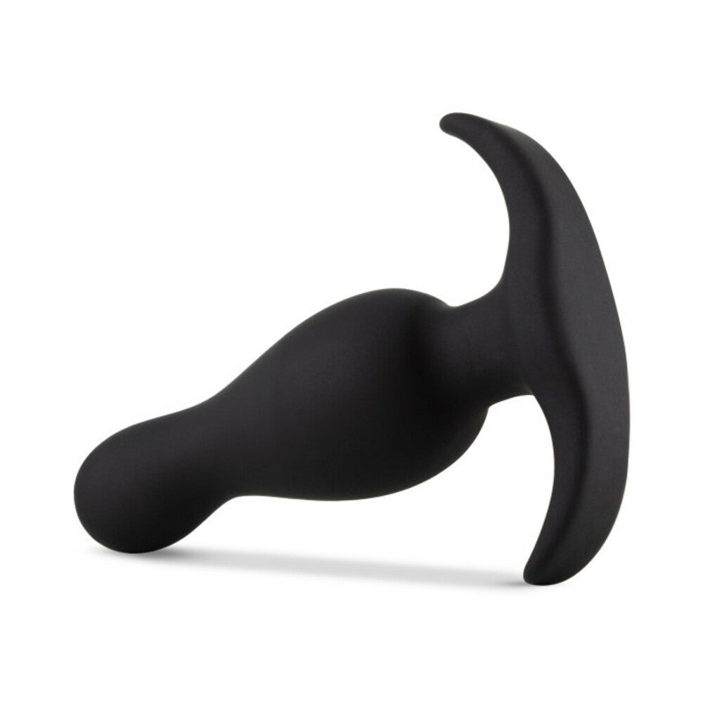 Blush Anal Adventures Platinum Silicone Curve Plug Black3