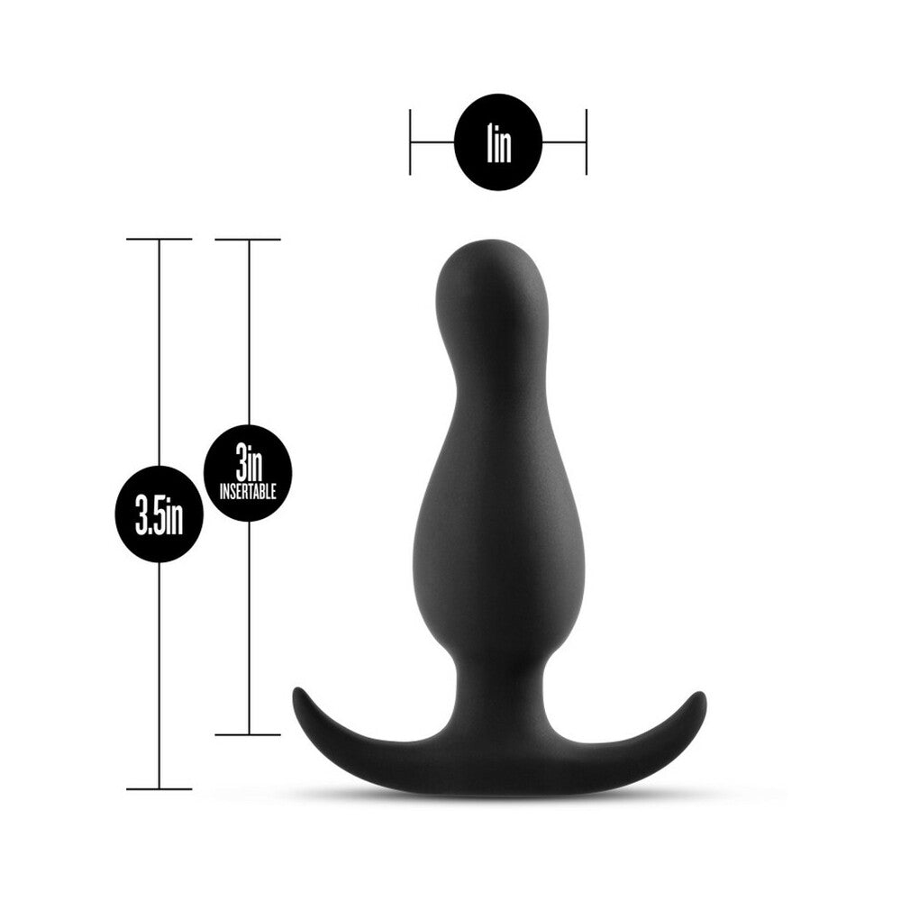 Blush Anal Adventures Platinum Silicone Curve Plug Black5