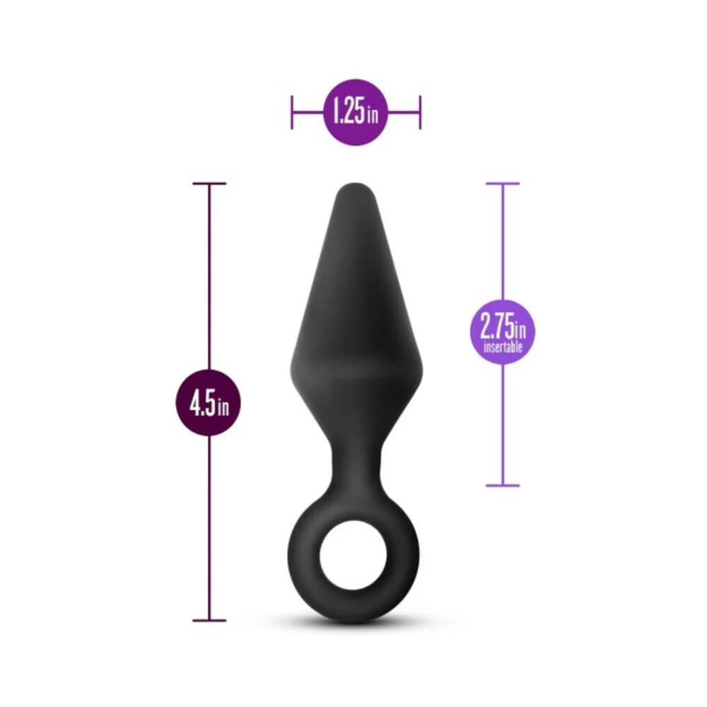Blush Anal Adventures Platinum Silicone Loop Plug Black10