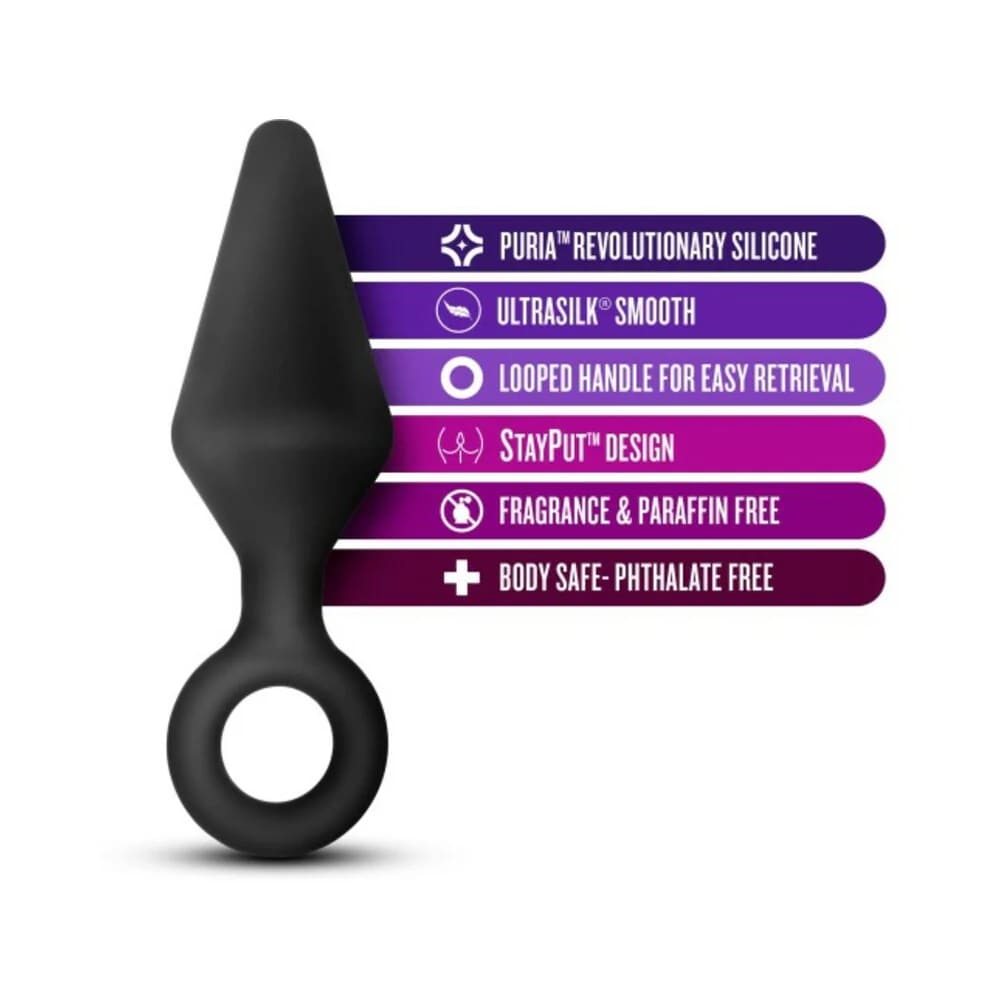 Blush Anal Adventures Platinum Silicone Loop Plug Black11