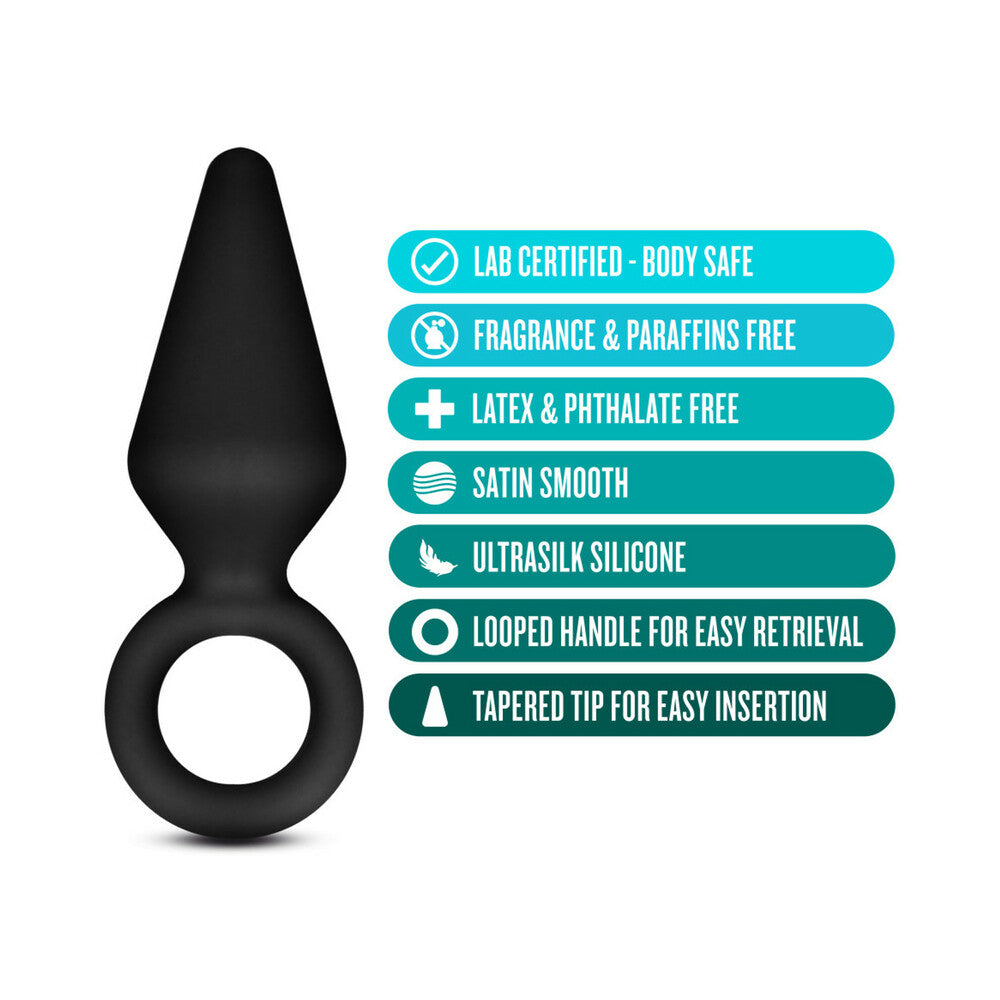 Blush Anal Adventures Platinum Silicone Loop Plug Black4