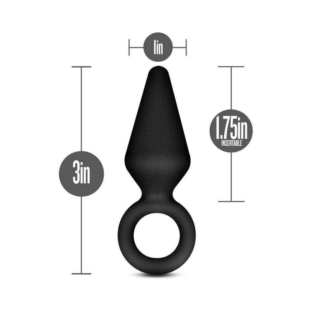 Blush Anal Adventures Platinum Silicone Loop Plug Black6