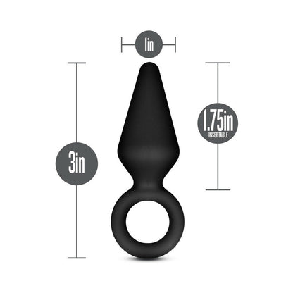 Blush Anal Adventures Platinum Silicone Loop Plug Black6