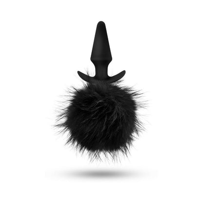 Blush Anal Adventures Platinum Silicone Rabbit Tail Plug Black2