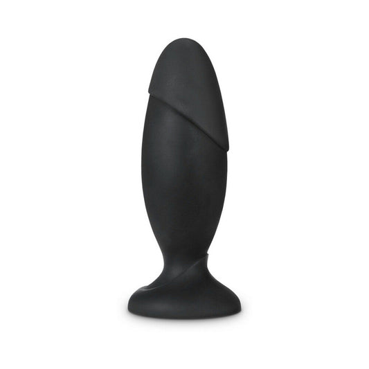 Blush Anal Adventures Platinum Silicone Rocket Plug Black1