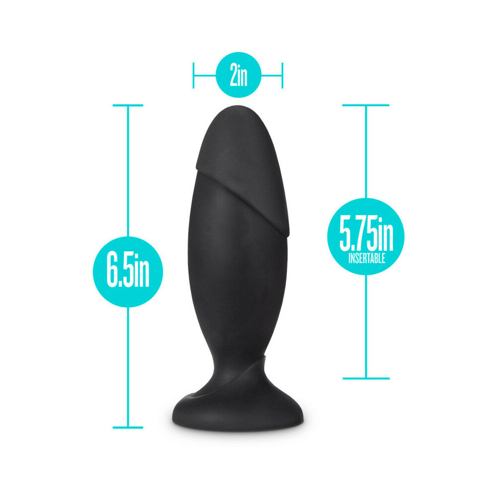 Blush Anal Adventures Platinum Silicone Rocket Plug Black3
