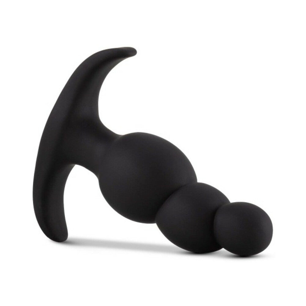 Blush Anal Adventures Platinum Silicone Stacked Plug Black2