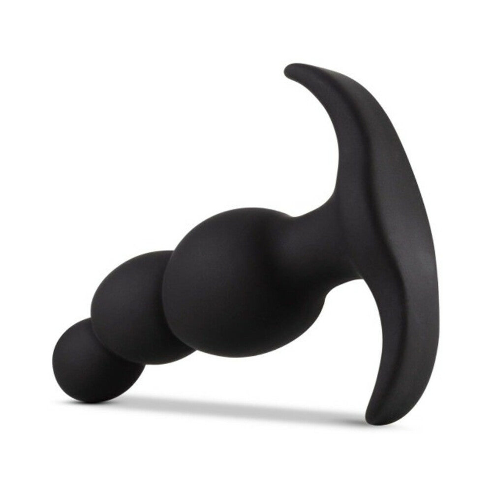 Blush Anal Adventures Platinum Silicone Stacked Plug Black3