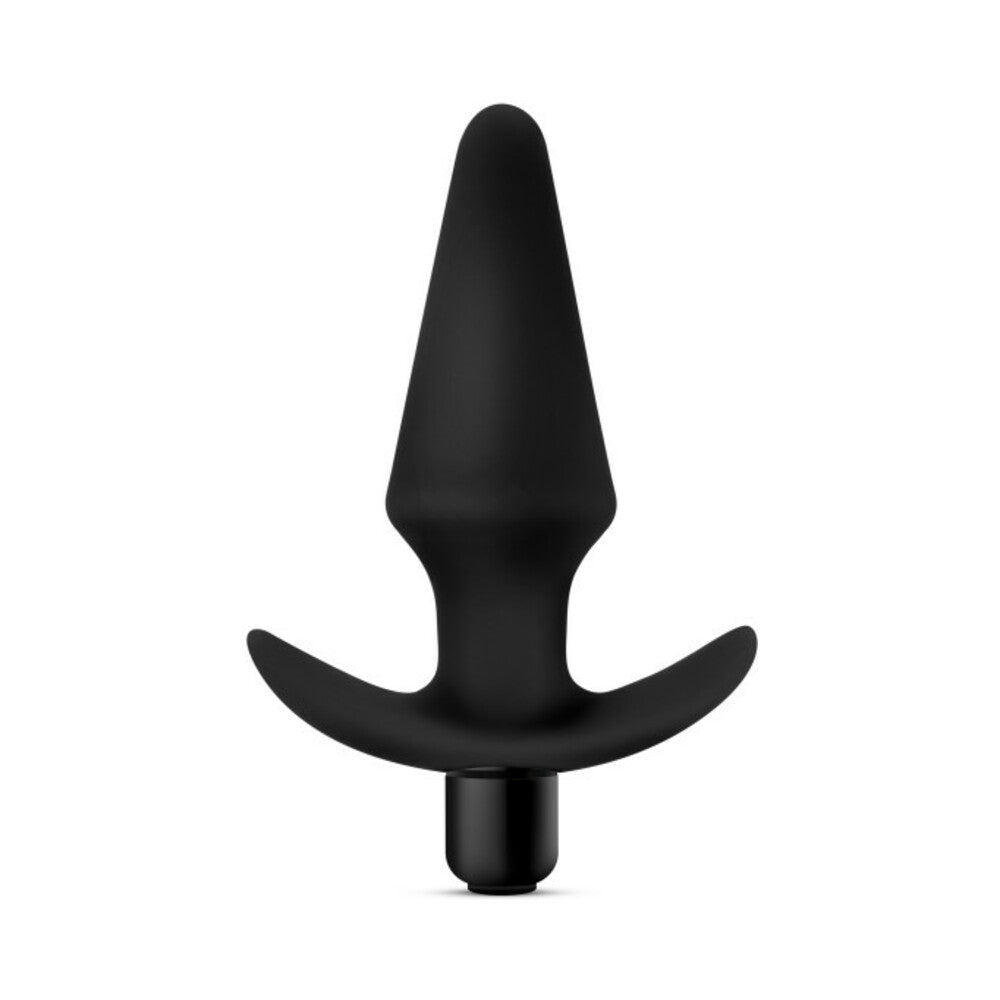 Blush Anal Adventures Platinum Silicone Vibrating Plug Black1