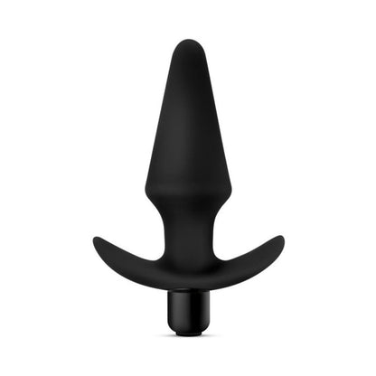 Blush Anal Adventures Platinum Silicone Vibrating Plug Black1