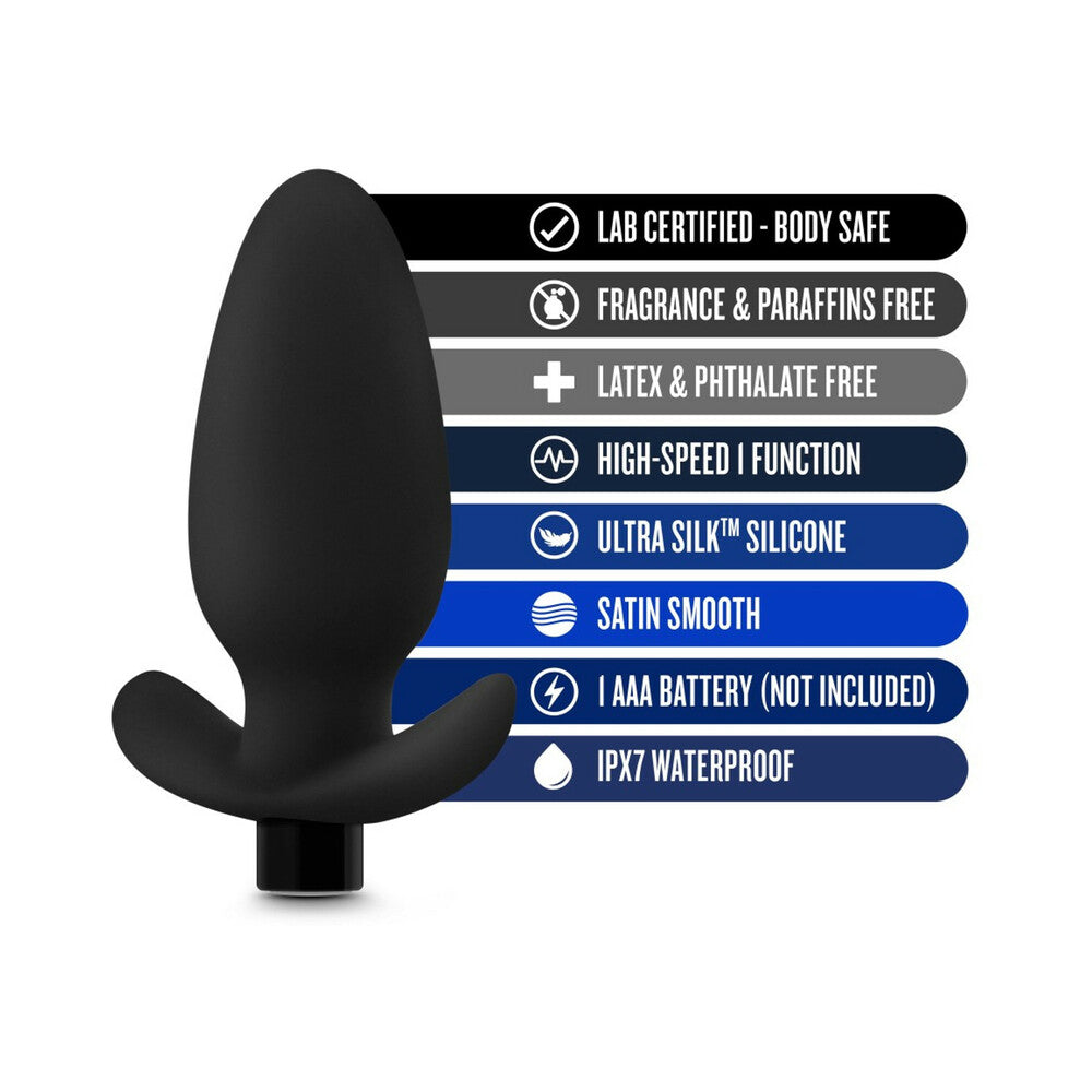 Blush Anal Adventures Platinum Silicone Vibrating Saddle Plug Black5