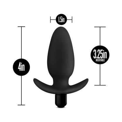 Blush Anal Adventures Platinum Silicone Vibrating Saddle Plug Black6