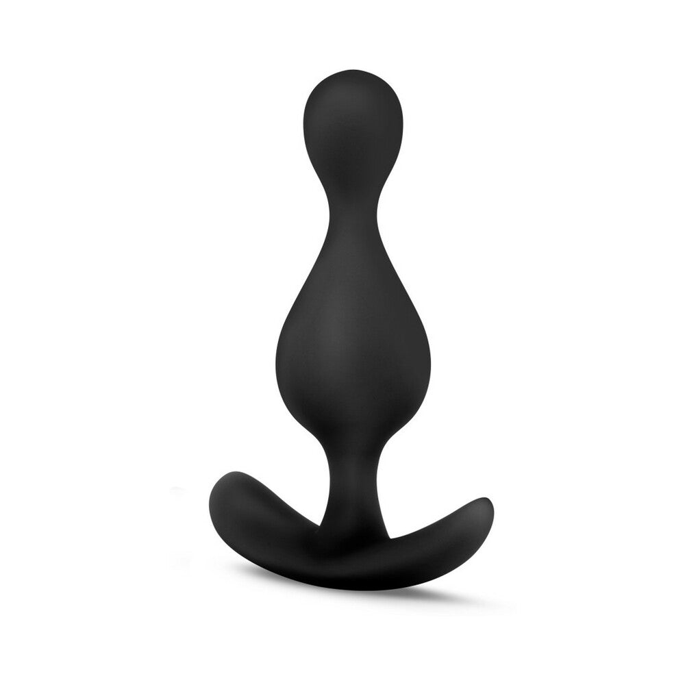 Blush Anal Adventures Platinum Silicone Wave Plug Black2