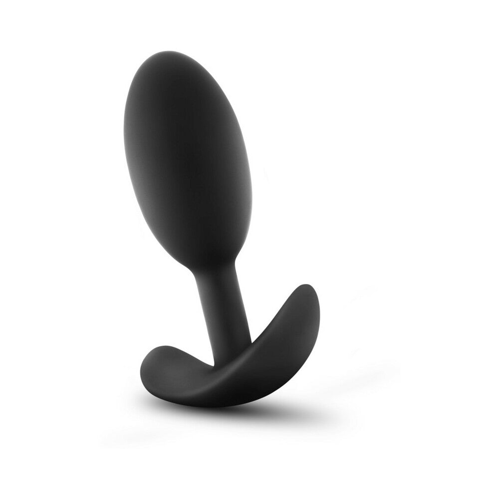 Blush Anal Adventures Platinum Silicone Weighted Vibra Slim Plug Black10
