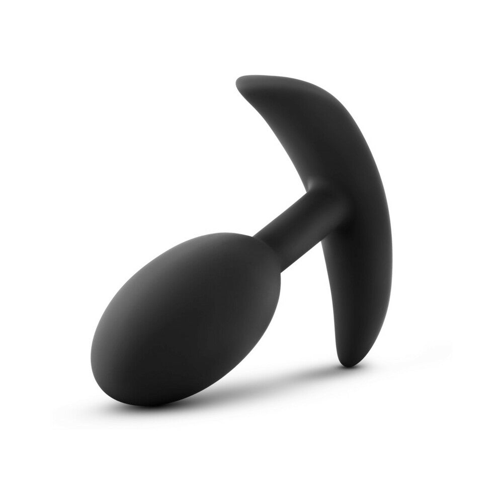 Blush Anal Adventures Platinum Silicone Weighted Vibra Slim Plug Black11