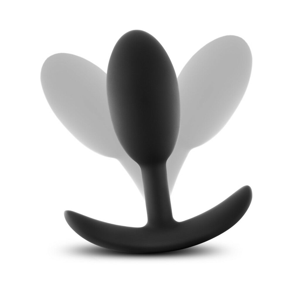 Blush Anal Adventures Platinum Silicone Weighted Vibra Slim Plug Black13