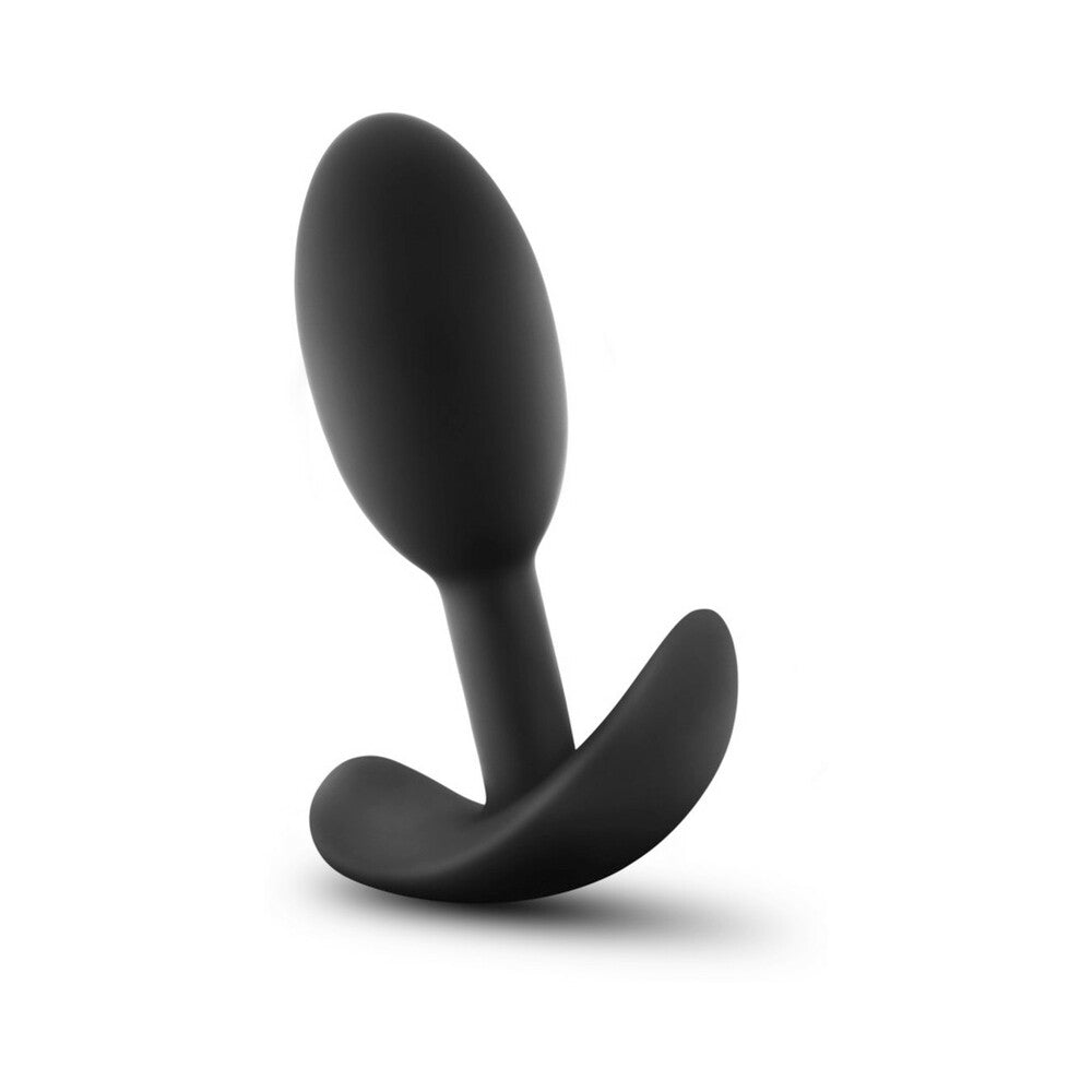 Blush Anal Adventures Platinum Silicone Weighted Vibra Slim Plug Black3