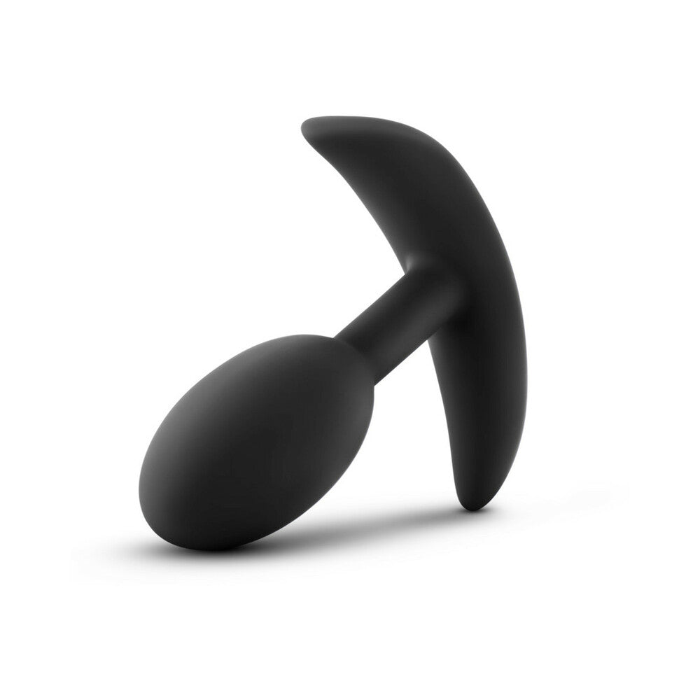 Blush Anal Adventures Platinum Silicone Weighted Vibra Slim Plug Black4