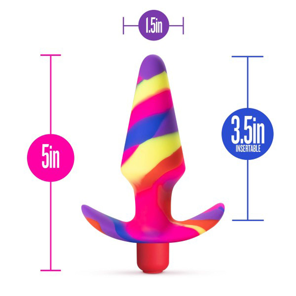 Blush Avant Free Spirit Silicone Vibrating Anal Plug Scarlet4