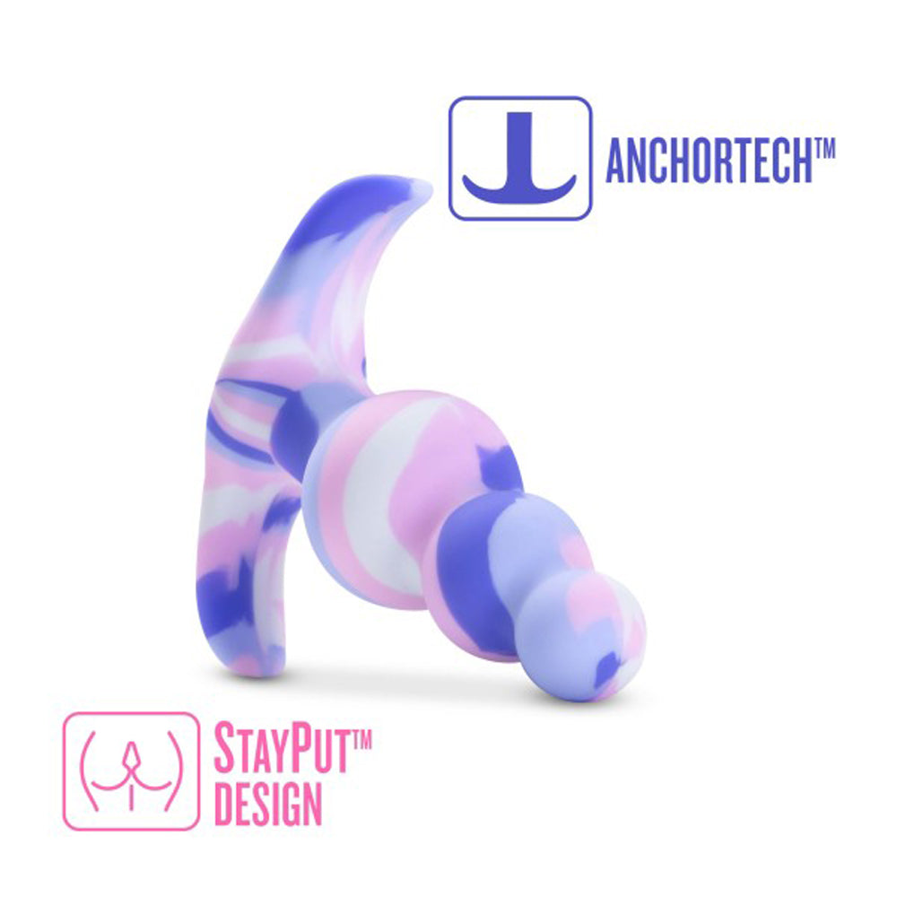Blush Avant Twilight Silicone Anal Plug Blue3