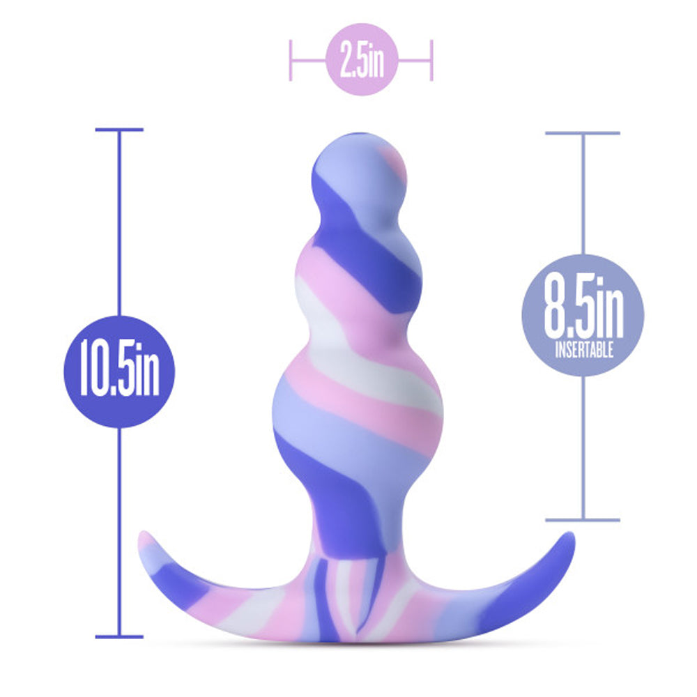 Blush Avant Twilight Silicone Anal Plug Blue5
