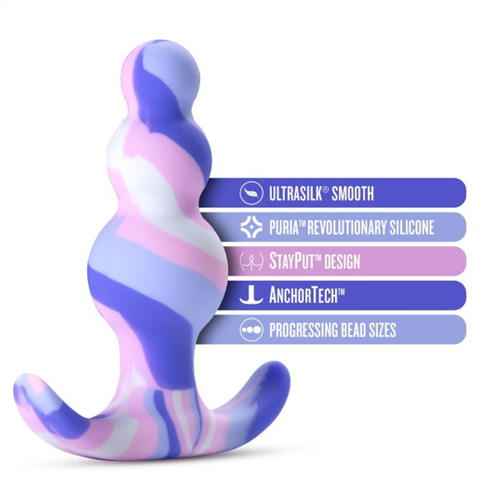 Blush Avant Twilight Silicone Anal Plug Blue7