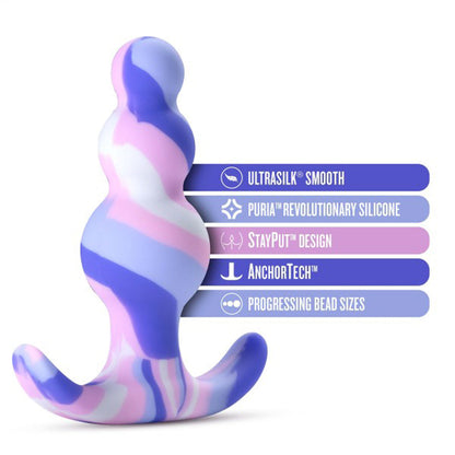 Blush Avant Twilight Silicone Anal Plug Blue7