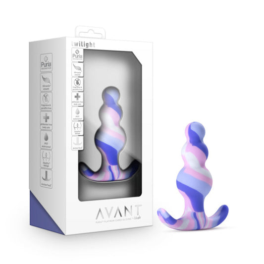 Blush Avant Twilight Silicone Anal Plug Blue 
