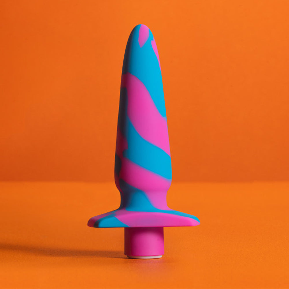 Blush Avant Vibrotize Vibrating Silicone Anal Plug Fuchsia5