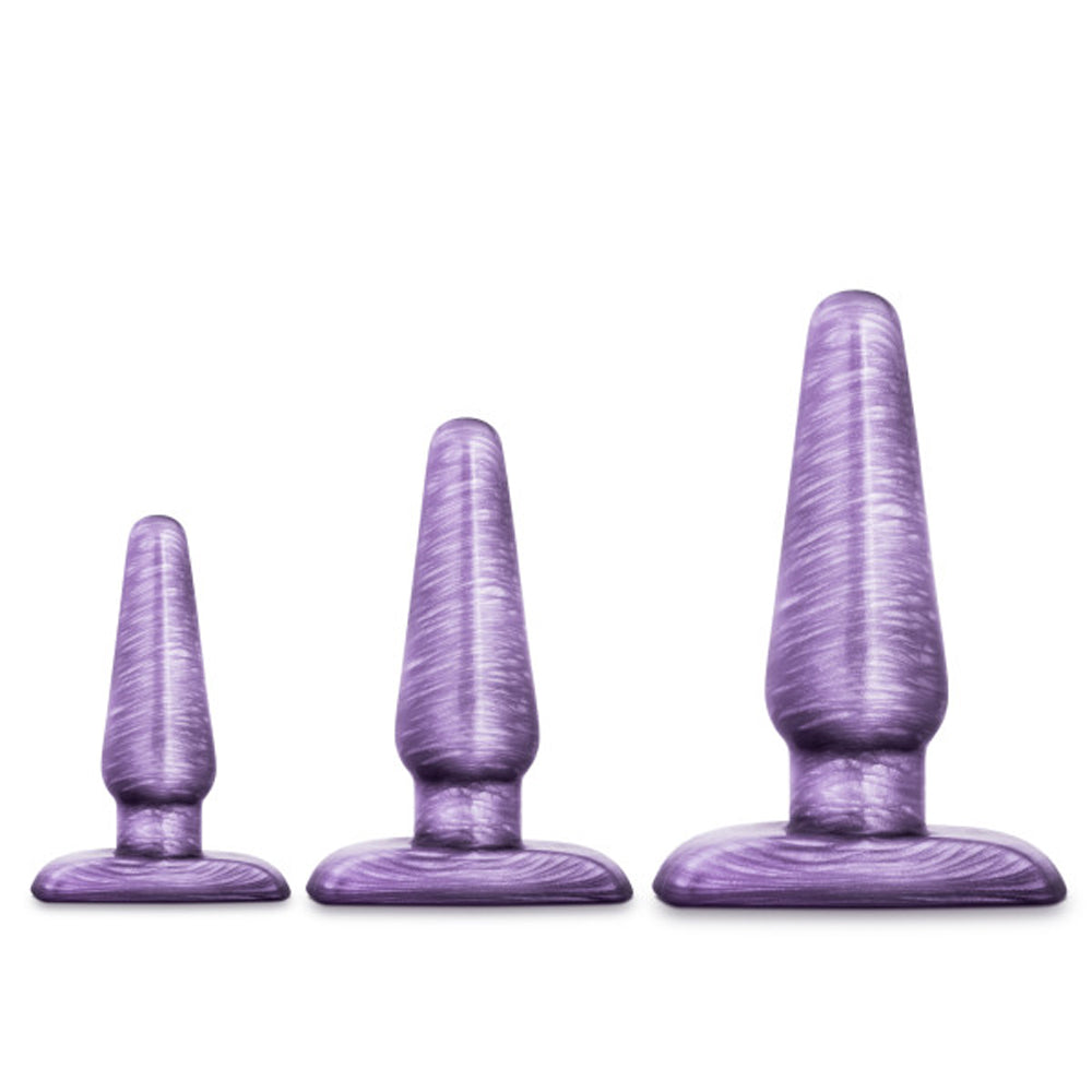 Blush B Yours 3-Piece Anal Trainer Kit Purple Swirl3