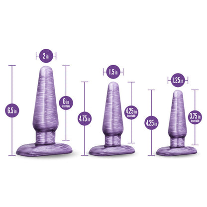 Blush B Yours 3-Piece Anal Trainer Kit Purple Swirl4