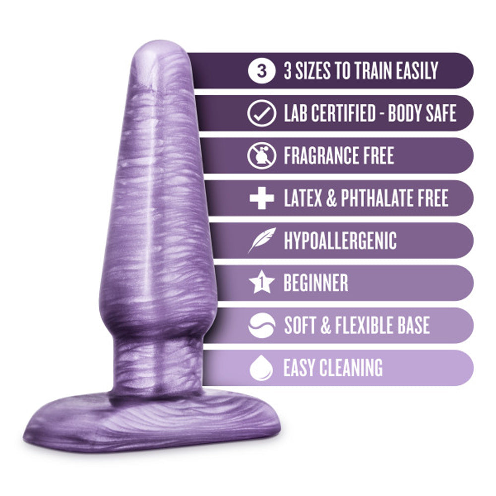 Blush B Yours 3-Piece Anal Trainer Kit Purple Swirl6