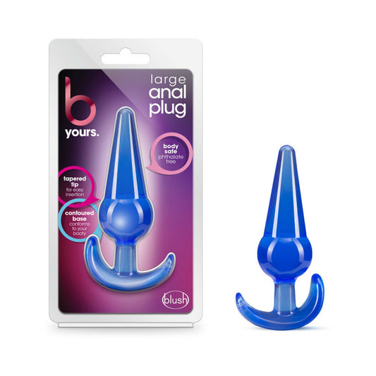 Blush B Yours Anal Plug Large Blue 