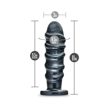 Blush Jet Annihilator 11 in. Anal Plug Carbon Metallic Black 8