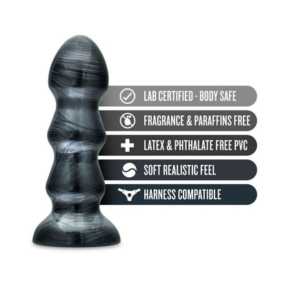 Blush Jet Black Jack 7 in. Anal Plug Carbon Metallic Black4