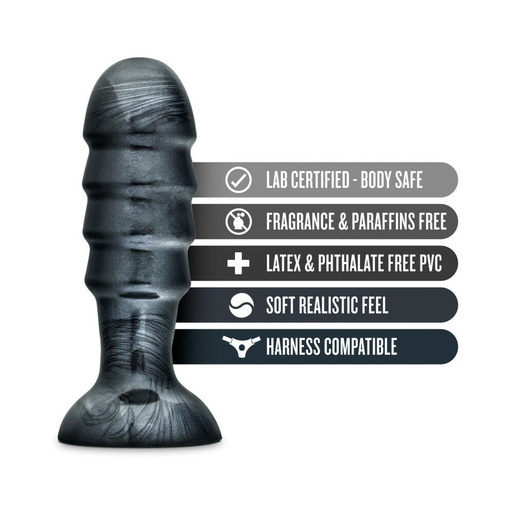 Blush Jet Bruiser 7.5 in. Anal Plug Carbon Metallic Black4