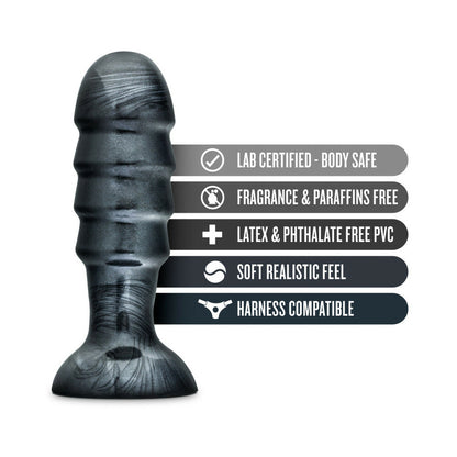 Blush Jet Bruiser 7.5 in. Anal Plug Carbon Metallic Black4