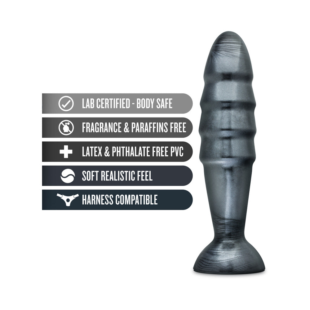 Blush Jet Destructor 10.75 in. Anal Plug Carbon Metallic Black 2
