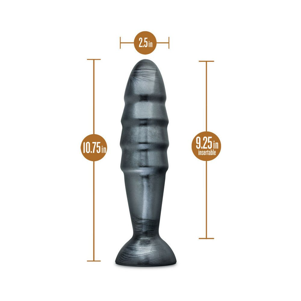 Blush Jet Destructor 10.75 in. Anal Plug Carbon Metallic Black 3