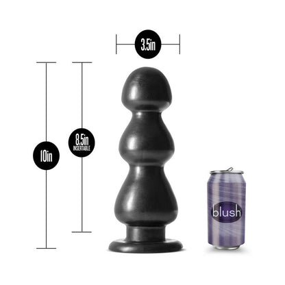 Blush Jet Fierce 10 in. Anal Plug Carbon Metallic Black 5