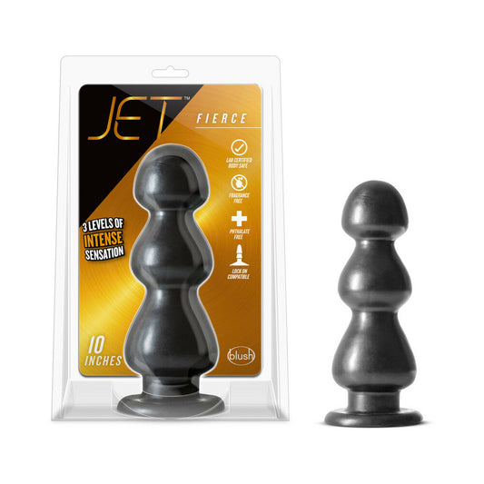 Blush Jet Fierce 10 in. Anal Plug Carbon Metallic Black 