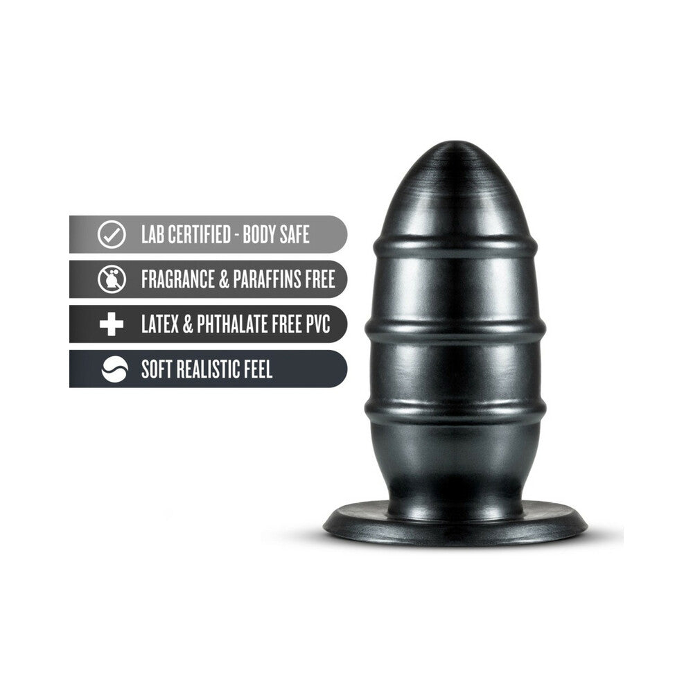 Blush Jet Fuc Plug 8.25 in. Carbon Metallic Black 4
