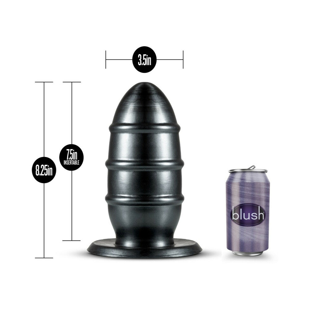 Blush Jet Fuc Plug 8.25 in. Carbon Metallic Black 5