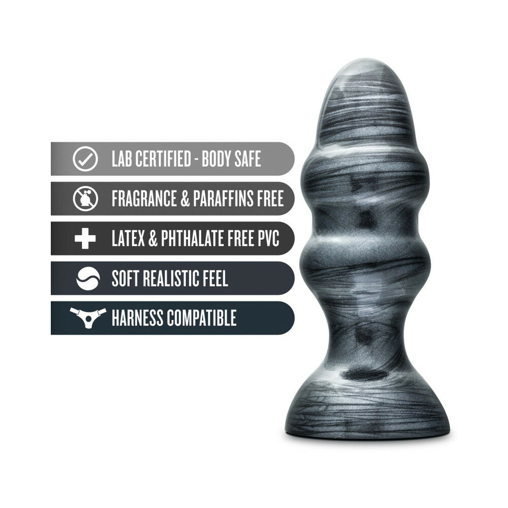 Blush Jet Stealth 6.5 in. Anal Plug Carbon Metallic Black 2