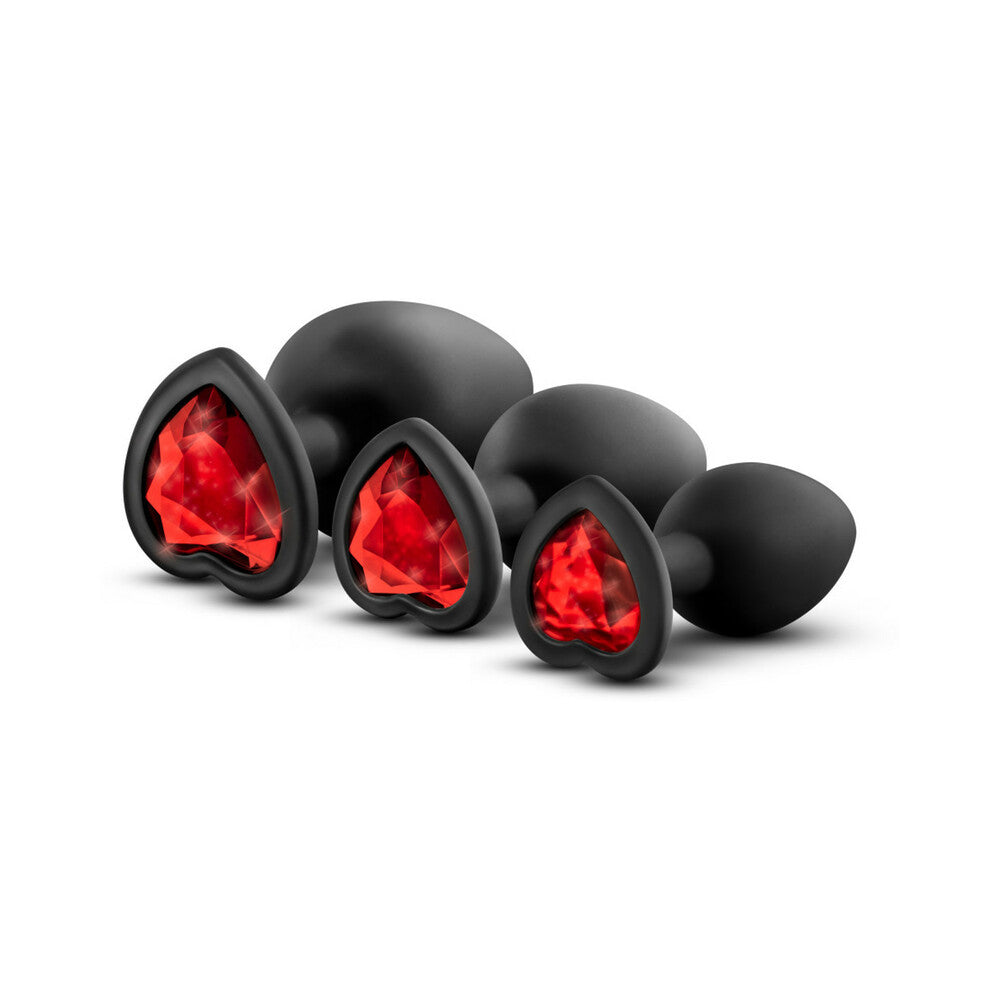 Blush Luxe 3-Piece Bling Plug Training Kit with Base Black 10
