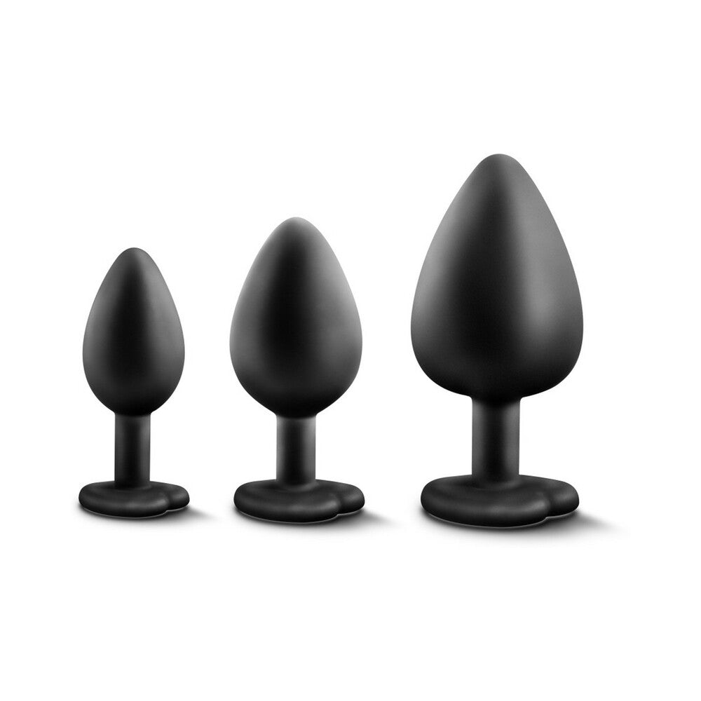 Blush Luxe 3-Piece Bling Plug Training Kit with Base Black 2