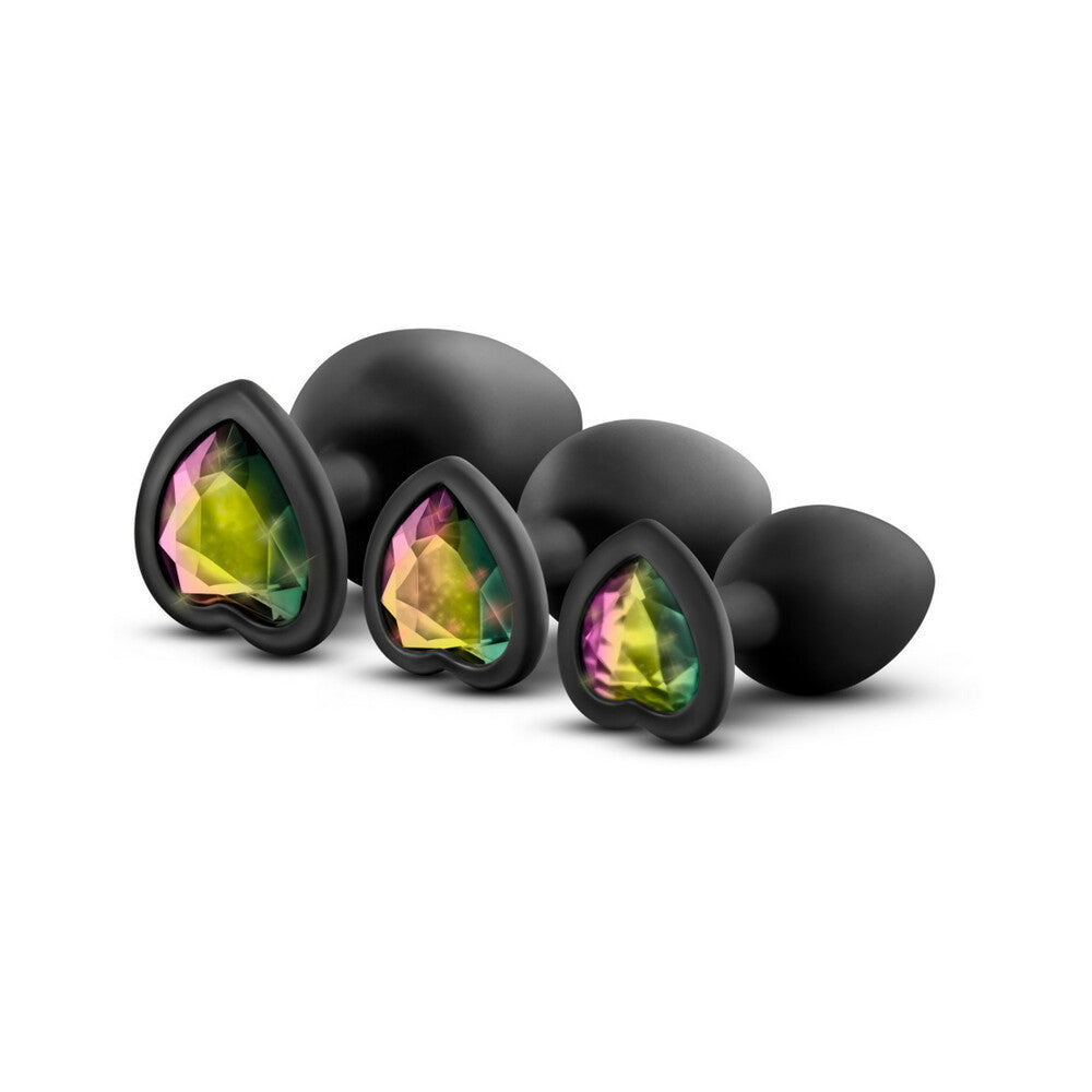 Blush Luxe 3-Piece Bling Plug Training Kit with Base Black 4