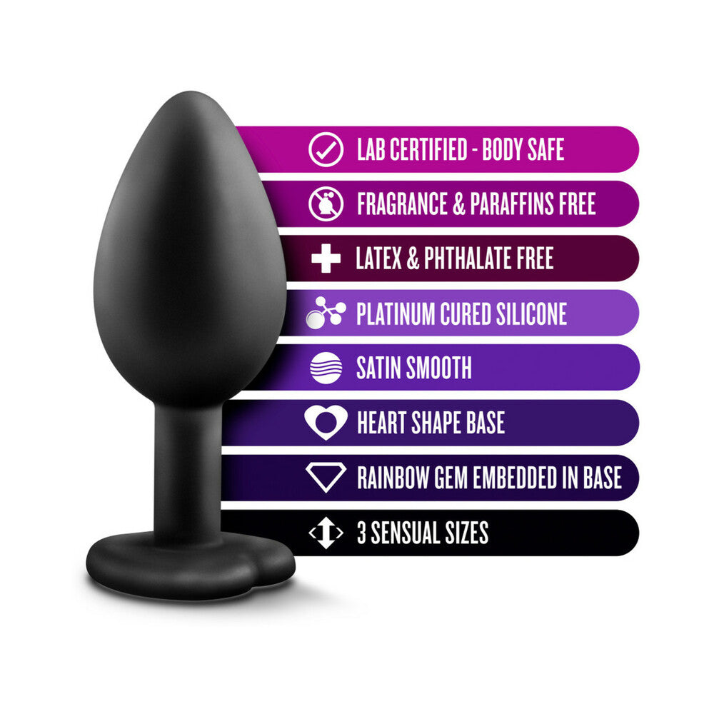 Blush Luxe 3-Piece Bling Plug Training Kit with Base Black 5