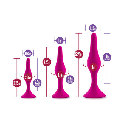 Blush Luxe 3-Piece Silicone Beginner Plug Kit13